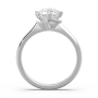Μονόπετρο δαχτυλίδι σε Λευκό Χρυσό με Διαμάντι